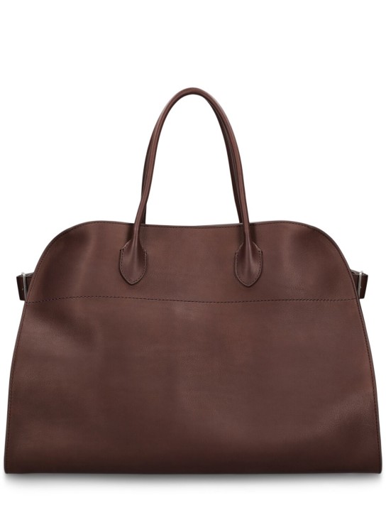 The Row: Margaux 17 leather bag - men_0 | Luisa Via Roma