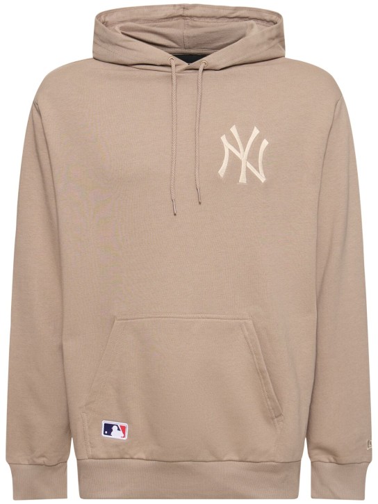 New Era: NY Yankees Essential oversize hoodie - Bej/Beyaz - men_0 | Luisa Via Roma