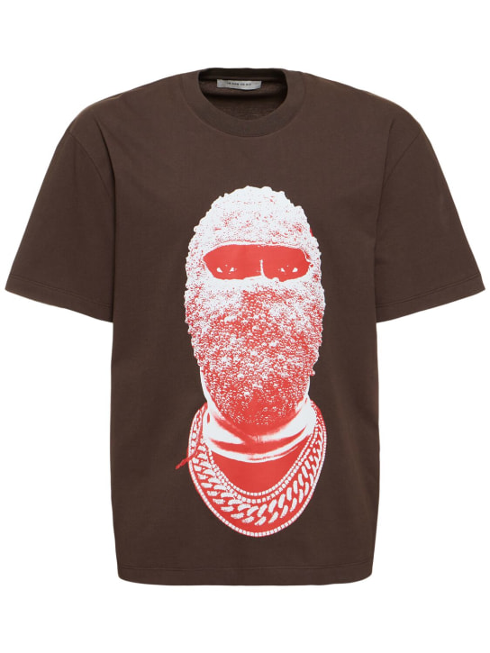 Ih Nom Uh Nit: Red Mask t-shirt - Kahverengi - men_0 | Luisa Via Roma