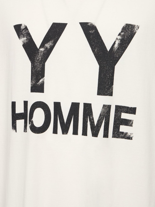 Yohji Yamamoto: YYH printed cotton t-shirt - men_3 | Luisa Via Roma