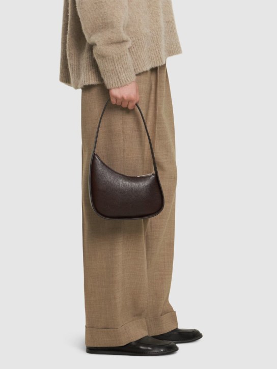 The Row: Half moon grained leather shoulder bag - women_1 | Luisa Via Roma