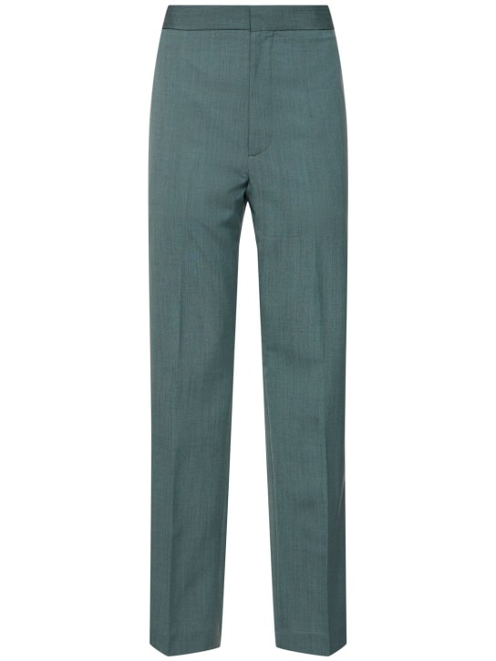 Soeur: Pantalones rectos - Verde Azulado - women_0 | Luisa Via Roma