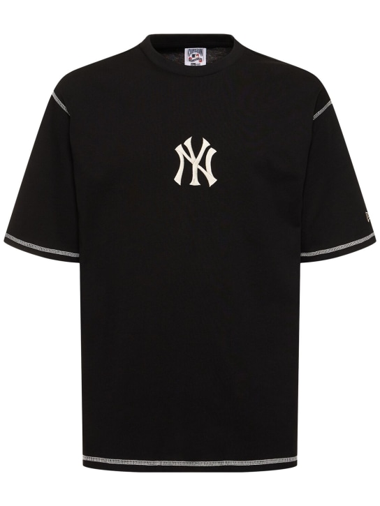 New Era: NY Yankees MLB Word series t-shirt - Siyah/Beyaz - men_0 | Luisa Via Roma