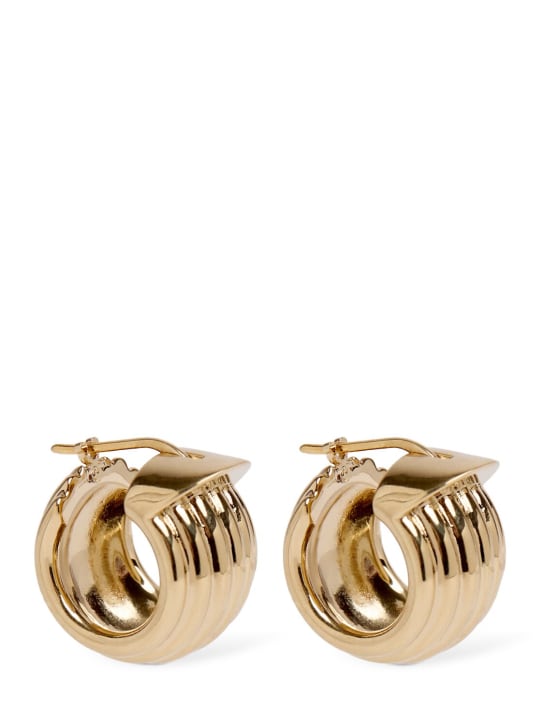 Ferragamo: Gan80 earrings - Gold - women_0 | Luisa Via Roma