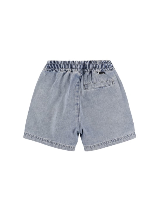 Molo: Shorts de mezcla de algodón - Denim - kids-boys_1 | Luisa Via Roma