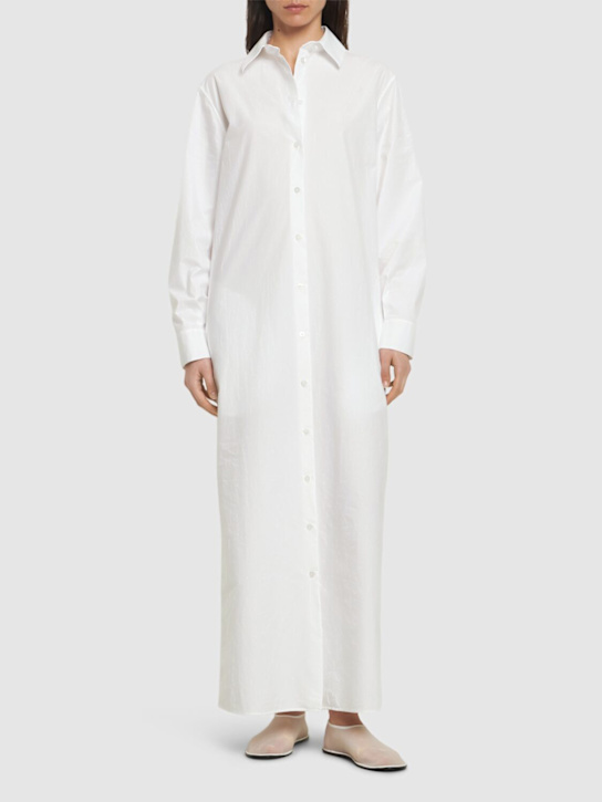 Izumi poplin long shirt dress - Thumbnail 2