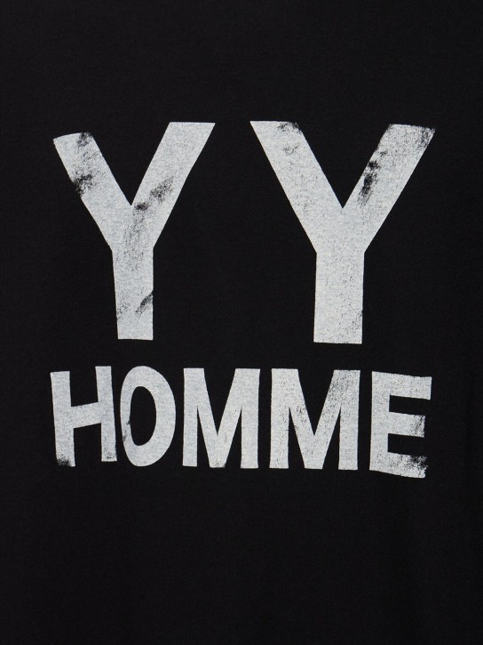 Yohji Yamamoto: YYH printed cotton t-shirt - men_3 | Luisa Via Roma