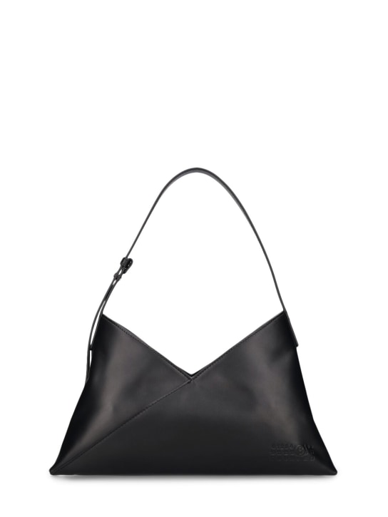 MM6 Maison Margiela: Japanese 6 leather shoulder bag - women_0 | Luisa Via Roma