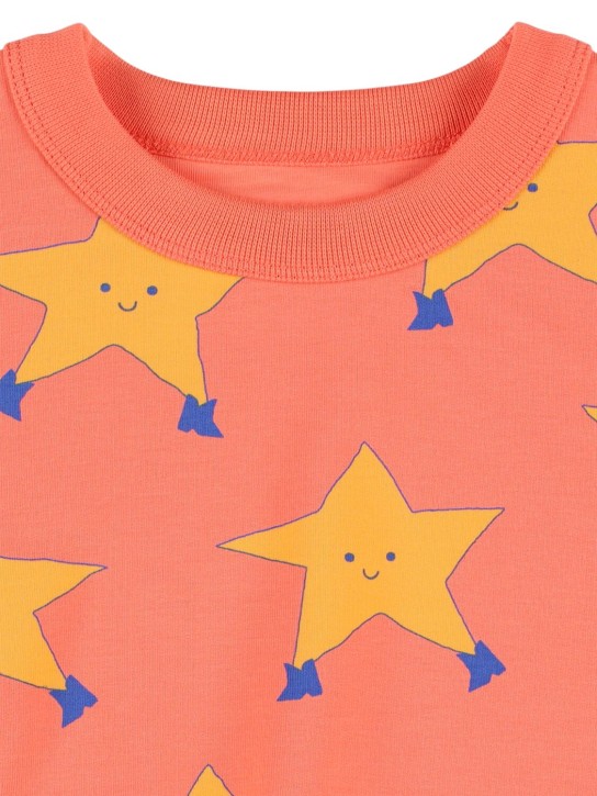 Tiny Cottons: Star print Pima 코튼 스웨트셔츠 - 레드 - kids-girls_1 | Luisa Via Roma