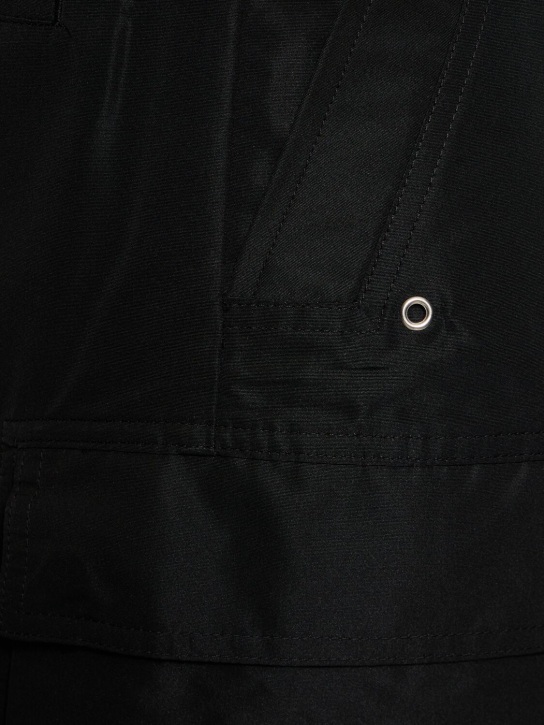 Rick Owens: Cargobelas poly pants - Black - men_3 | Luisa Via Roma