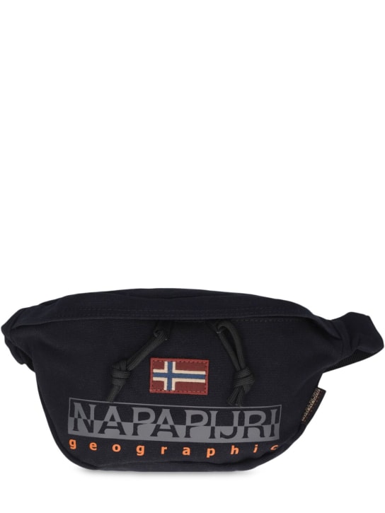 Napapijri: H-Hornby cotton belt bag - Black - men_0 | Luisa Via Roma