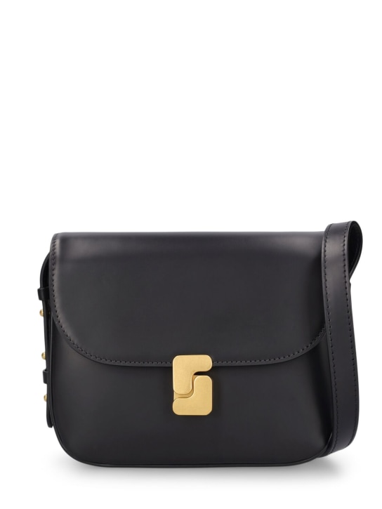 Soeur: Mini Bellissima leather shoulder bag - Siyah - women_0 | Luisa Via Roma