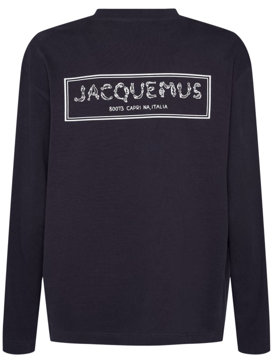 Jacquemus: Sweatshirt aus Baumwolle „Le T-Shirt Merò“ - men_0 | Luisa Via Roma