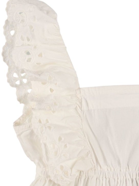 Molo: Cotton dress - Beyaz - kids-girls_1 | Luisa Via Roma
