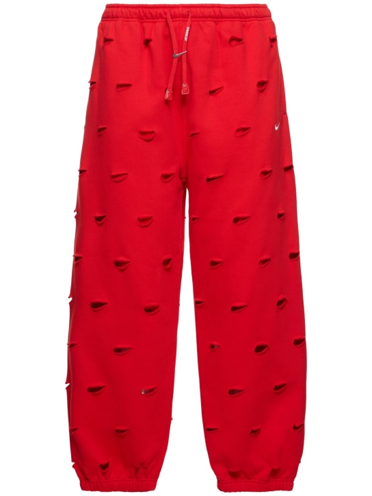 Nike: Jacquemus Swoosh pants - University Red - men_0 | Luisa Via Roma