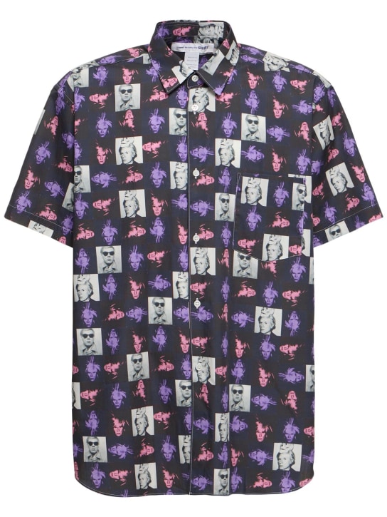 Comme des Garçons Shirt: Hemd aus Baumwollpopeline "Andy Warhol" - Bunt - men_0 | Luisa Via Roma