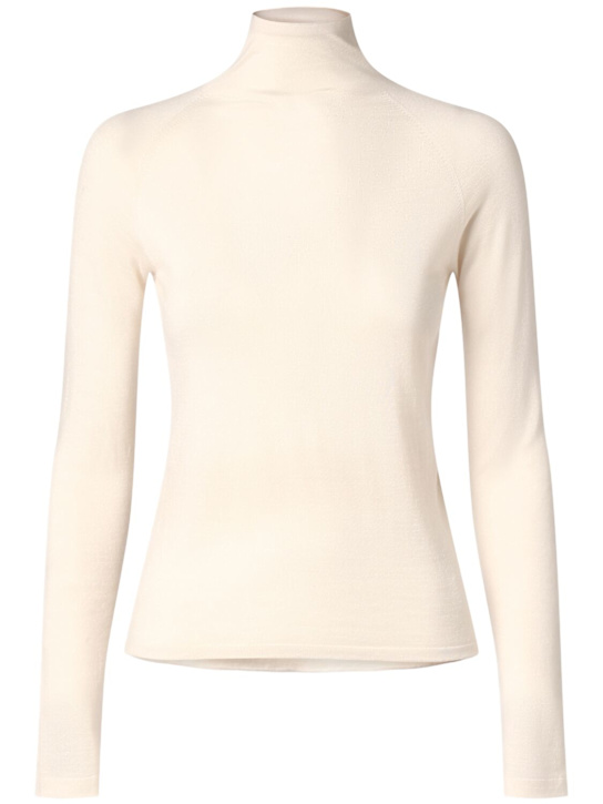 The Row: Top dolcevita in maglia Honna - Bianco - women_0 | Luisa Via Roma