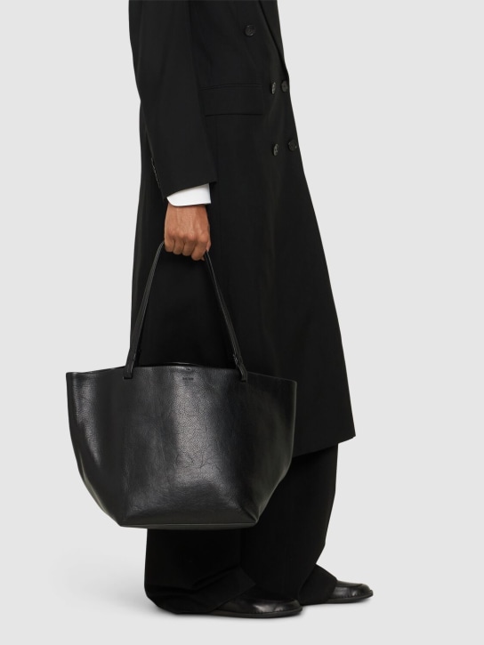 The Row: Park vintage leather tote bag - Black Ans - women_1 | Luisa Via Roma