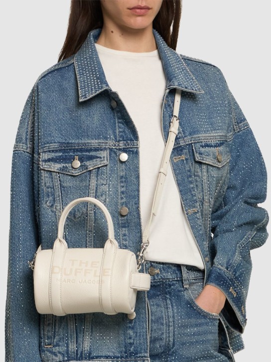 Marc Jacobs: The Mini Duffle leather bag - White - women_1 | Luisa Via Roma