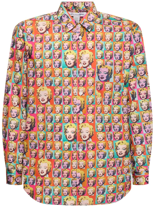 Comme des Garçons Shirt: Camicia Andy Warhol in cotone stampato - Multicolore - men_0 | Luisa Via Roma
