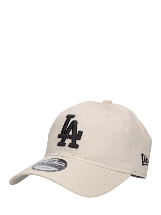 New Era: LA Dodgers League Essential 9Twenty棒球帽 - 米黄色/黑色 - men_1 | Luisa Via Roma