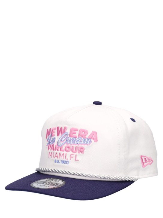 New Era: New Era Graphic Golfer cap - White/Pink - women_1 | Luisa Via Roma