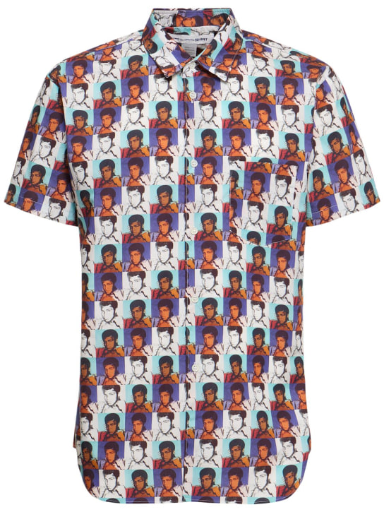 Comme des Garçons Shirt: Camiseta de algodón estampada - Multicolor - men_0 | Luisa Via Roma