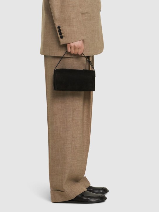 The Row: 90's suede top handle bag - women_1 | Luisa Via Roma