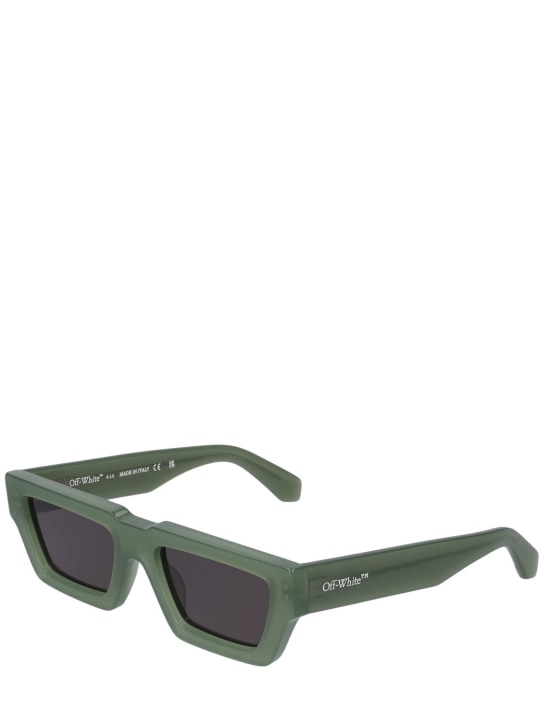Off-White: Manchester acetate sunglasses - Olive Green - women_1 | Luisa Via Roma