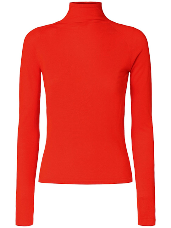The Row: Honna knit turtleneck top - Red - women_0 | Luisa Via Roma