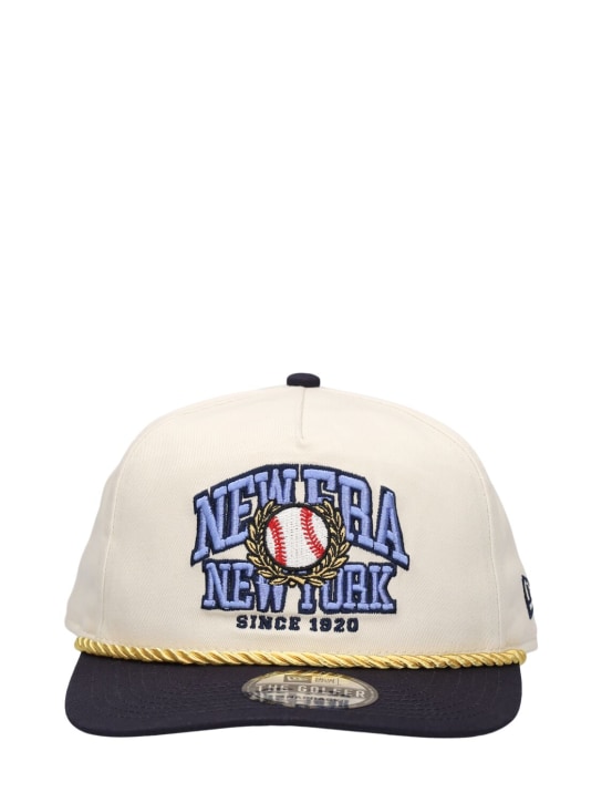 New Era: New Era New World Golfer帽子 - 米黄色/蓝色 - men_0 | Luisa Via Roma