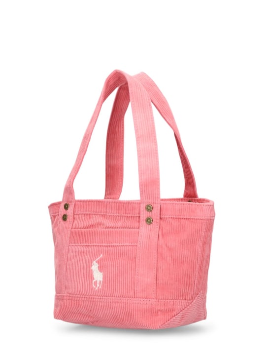 Polo Ralph Lauren: Mini corduroy tote bag - Pembe - kids-girls_1 | Luisa Via Roma