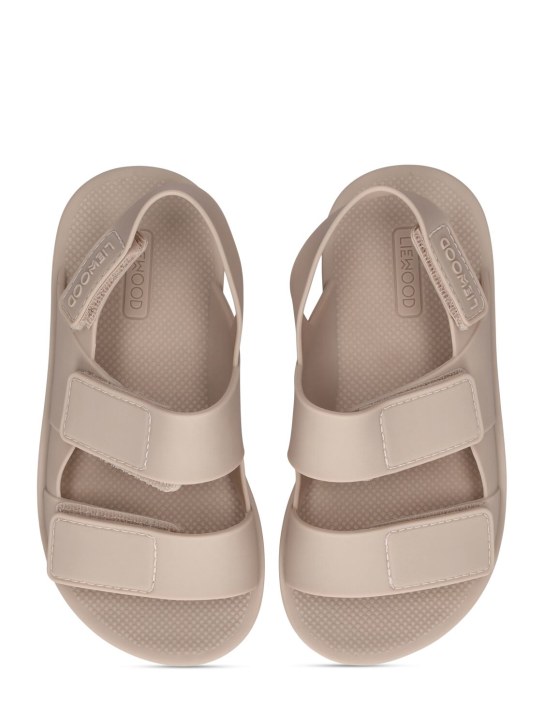 Liewood: Rubber sandals - Light Beige - kids-girls_1 | Luisa Via Roma