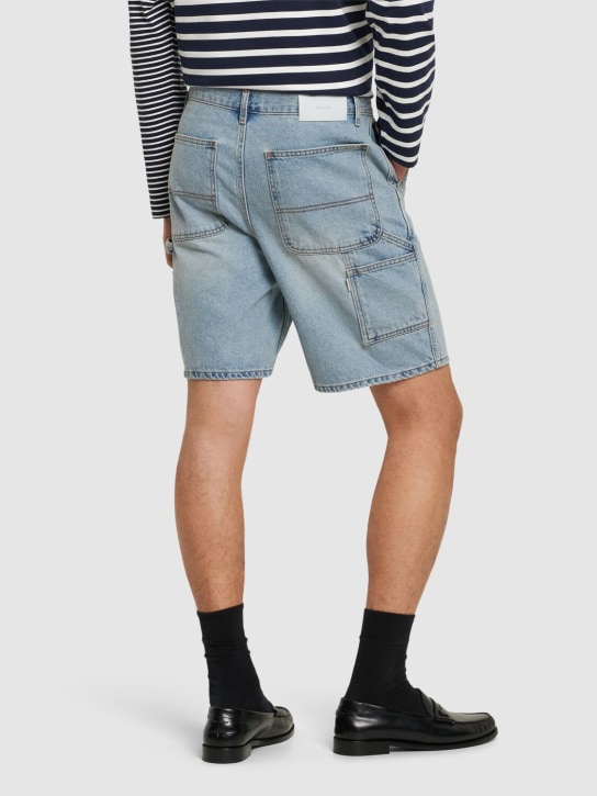 Dunst: Curved denim cargo shorts - men_2 | Luisa Via Roma