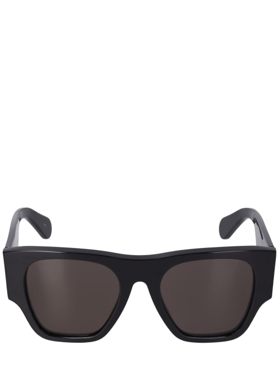 Chloé: Gafas de sol cuadradas de bio acetato - Negro/Gris - women_0 | Luisa Via Roma