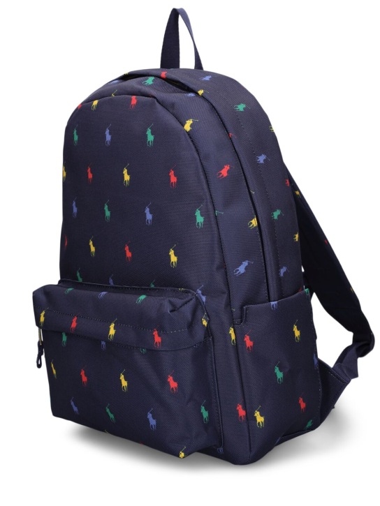 Ralph Lauren: Logo printed tech backpack - Navy - kids-girls_1 | Luisa Via Roma