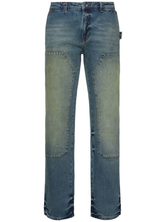 FLÂNEUR: Straight denim carpenter jeans - Mojave Denim Oc - men_0 | Luisa Via Roma