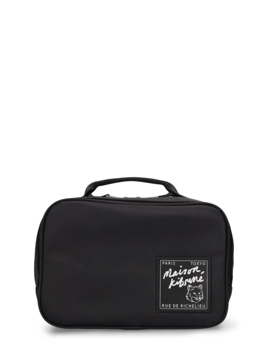 Maison Kitsuné: The Traveller belt bag - Black - men_0 | Luisa Via Roma
