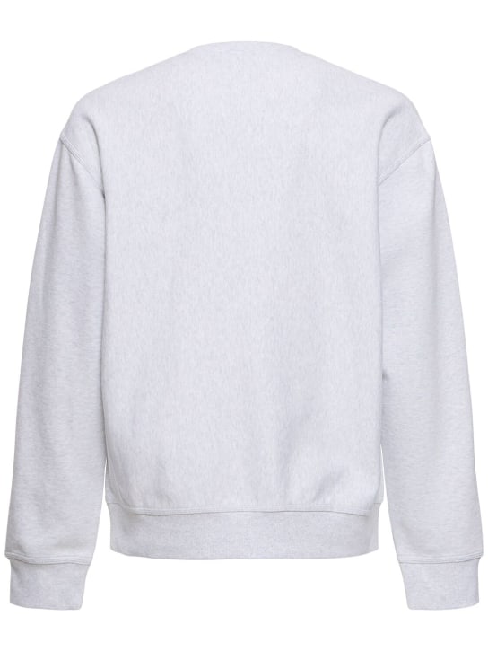 Carhartt WIP: American Script crewneck sweatshirt - Ash Heather - men_4 | Luisa Via Roma