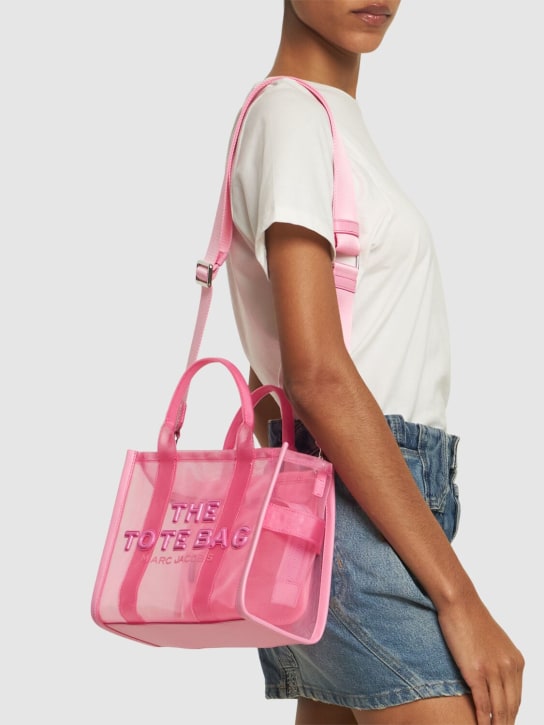 Marc Jacobs: Borsa The Small Tote in nylon - Candy Pink - women_1 | Luisa Via Roma