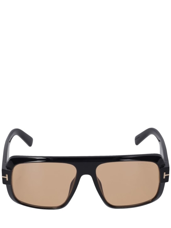 Tom Ford: Turner acetate sunglasses - Black/Brown - men_0 | Luisa Via Roma