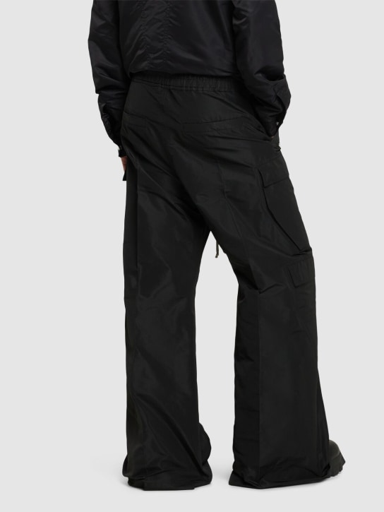 Rick Owens: Cargobelas poly pants - Black - men_2 | Luisa Via Roma