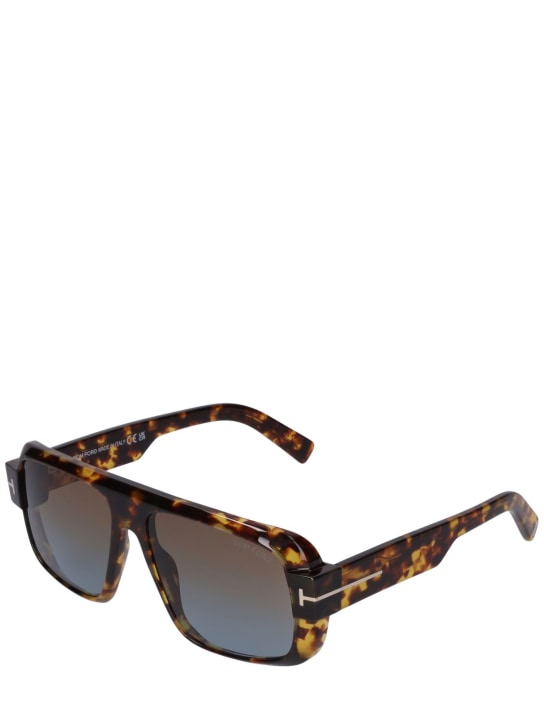 Tom Ford: Turner acetate sunglasses - Havana/Brown - men_1 | Luisa Via Roma
