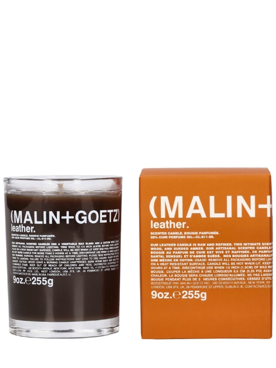 Malin + Goetz: Bougie Leather 255 g - Transparent - beauty-men_1 | Luisa Via Roma