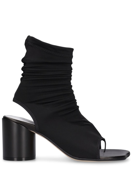 MM6 Maison Margiela: 70mm Lycra ankle boots - women_0 | Luisa Via Roma