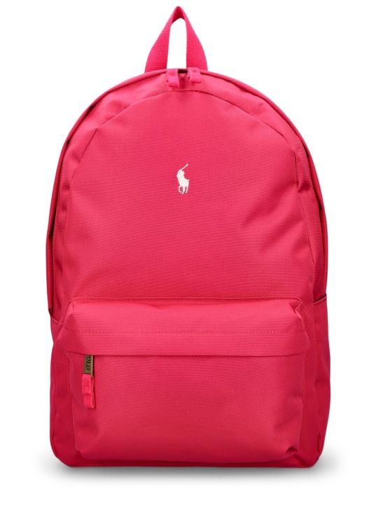 Polo Ralph Lauren: Color block backpack - Fuchsia - kids-girls_0 | Luisa Via Roma