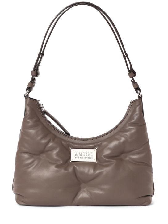 Maison Margiela: Small Glam Slam Hobo quilted leather bag - Fil - women_0 | Luisa Via Roma