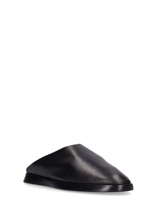 Fear of God: Leather slip-on mules - men_2 | Luisa Via Roma