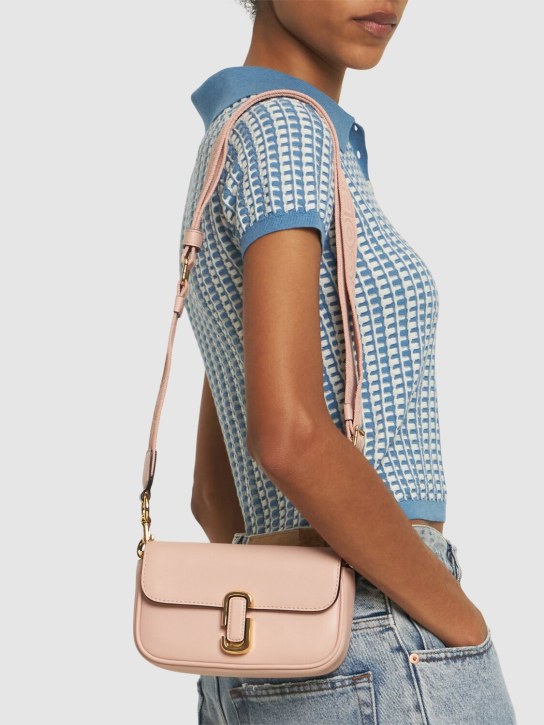 Marc Jacobs: The Mini Bag leather shoulder bag - Rose - women_1 | Luisa Via Roma