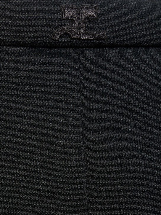 Courrèges: Ellipse twill mini skirt - women_3 | Luisa Via Roma